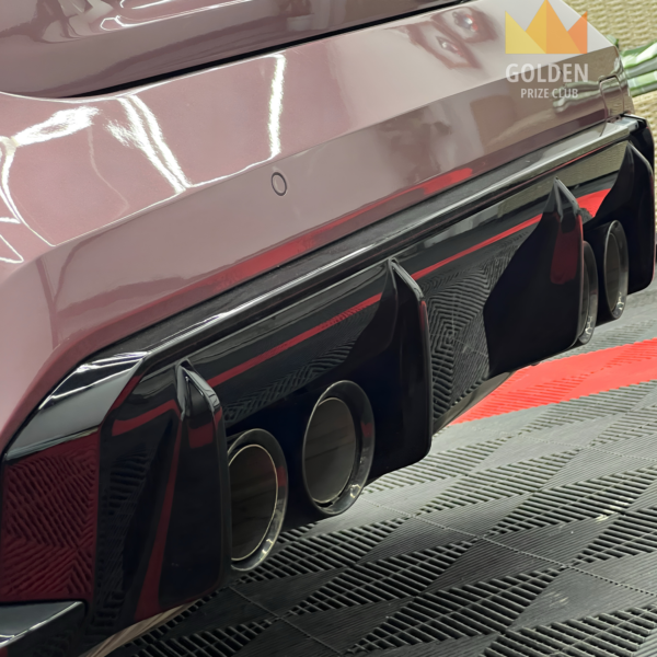 BMW M4 Competition exhaust system and tailpipes